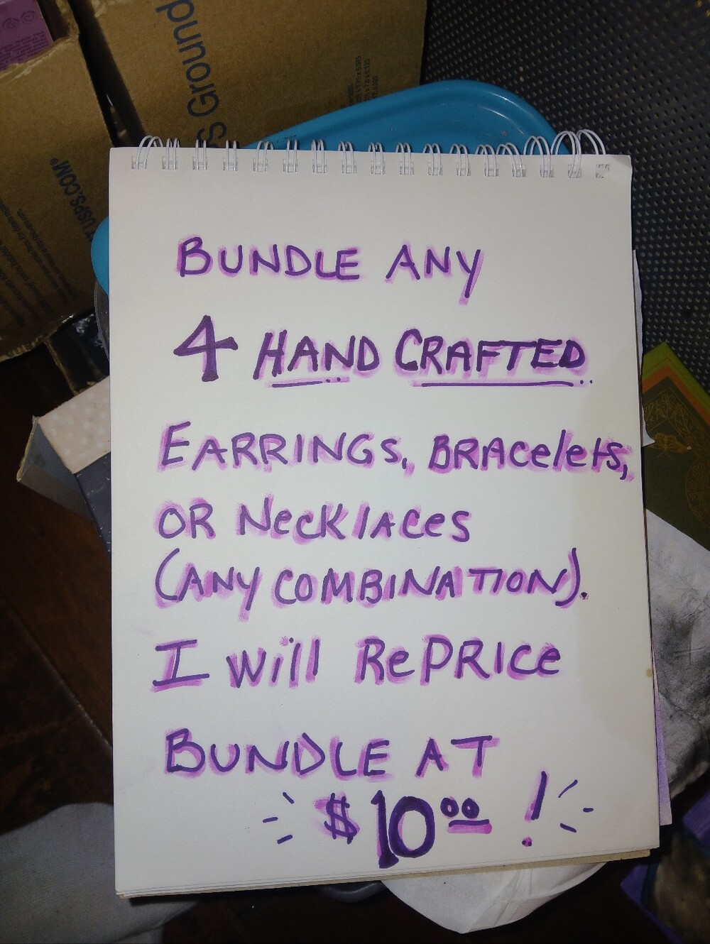 Bundke Any 4 Of My Hand Crafted Jewerly Itens For $10